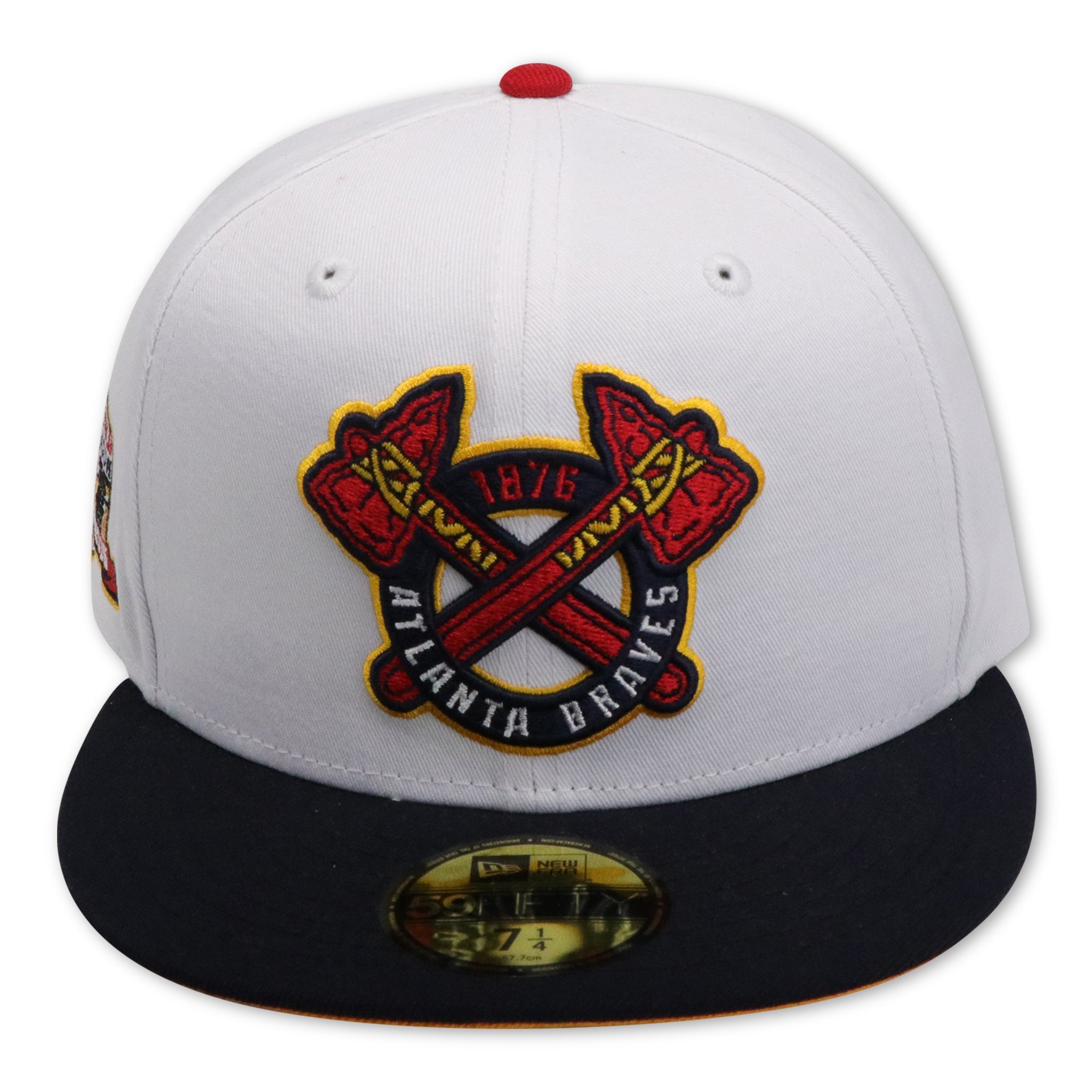 New Era Atlanta Braves 1876 Patch 59Fifty Fitted Cap – Men's Blue, All Sizes