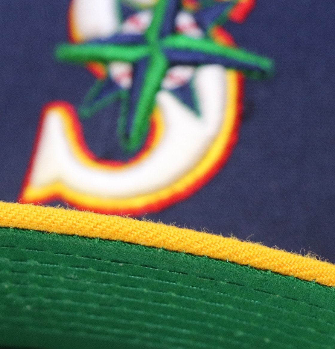 SEATTLE MARINERS (30TH ANNIVERSARY "1977-2007") NEW ERA 59FIFTY FITTED (GREEN UNDERVISOR)