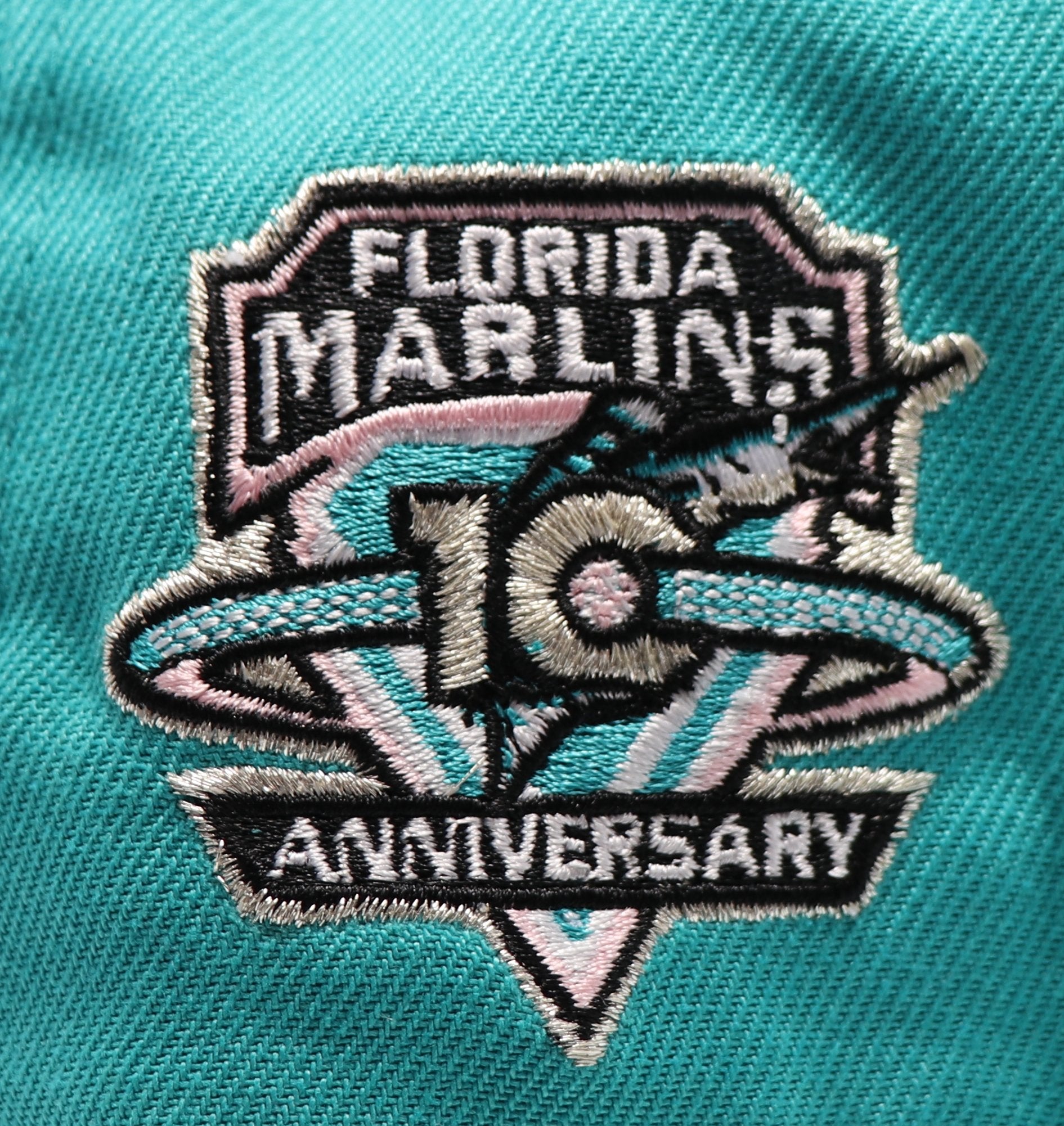 FLORIDA MARLINS "10TH ANNIVERSARY" NEW ERA 59FIFTY (PINK UNDER VISOR)