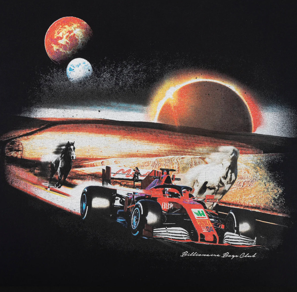 BBC "SPACE MOTORS" TEE BLACK