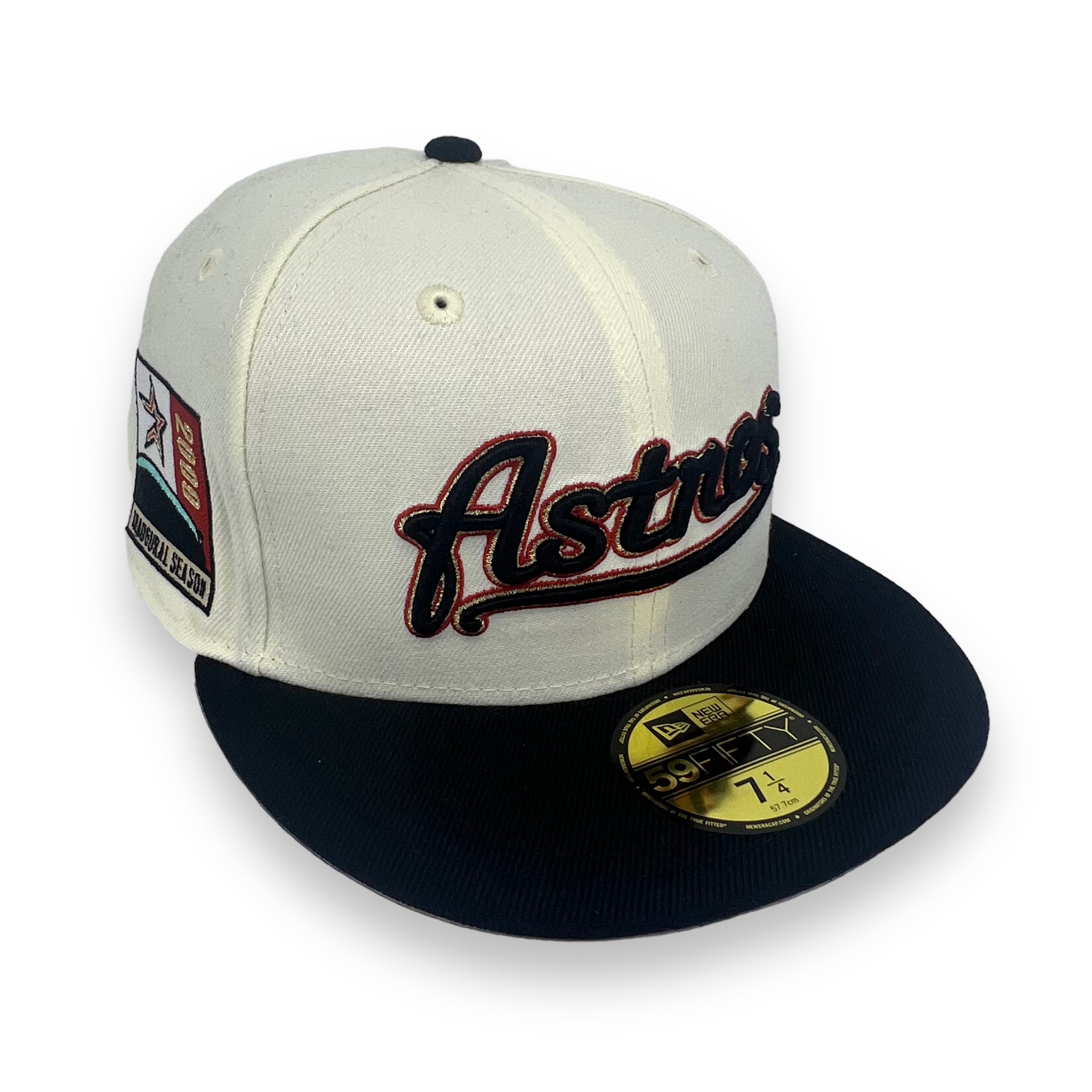 HOUSTON ASTROS (2000 INAUGURAL SEASON) NEW ERA 59FIFTY FITTED (GOLD UNDER VISOR)
