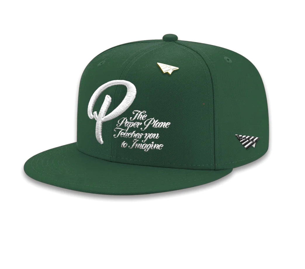 PAPER PLANES SCRIPTED MANTRA RETRO (GREEN) SNAPBACK