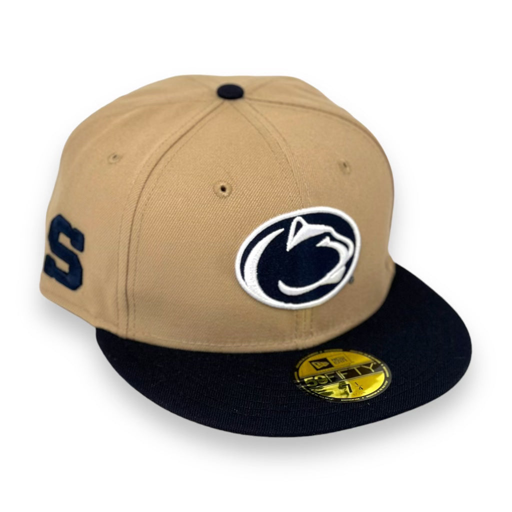 PENN STATE NITTANY LIONS CAMEL NEW ERA 59FIFTY FITTED OFF WHITE UND 4ucaps