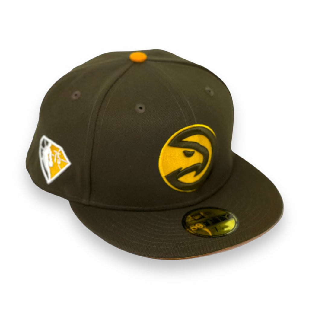 ATLANTA HAWKS "NBA 75TH" NEW ERA 59FIFTY FITTED (GOLD UNDER VISOR)