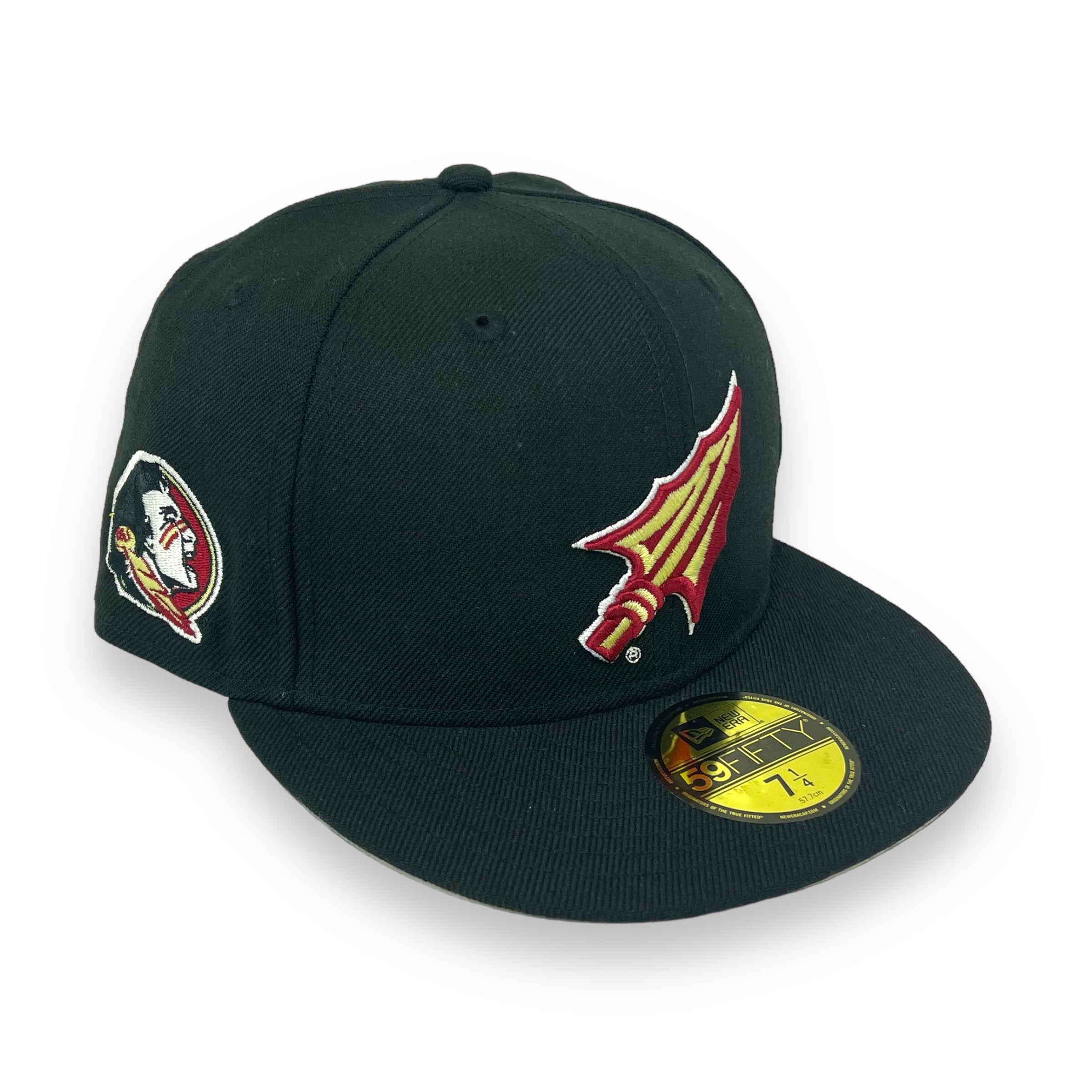 FLORIDA STATE SEMINOLES (BLACK) NEW ERA 59FIFTY FITTED (OFF-WHITE UNDER VISOR)