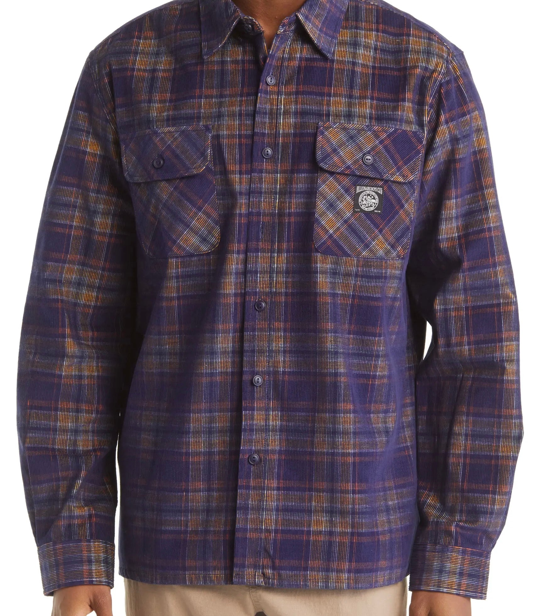 BBC "BIG BANG" PLAID BUTTON UP