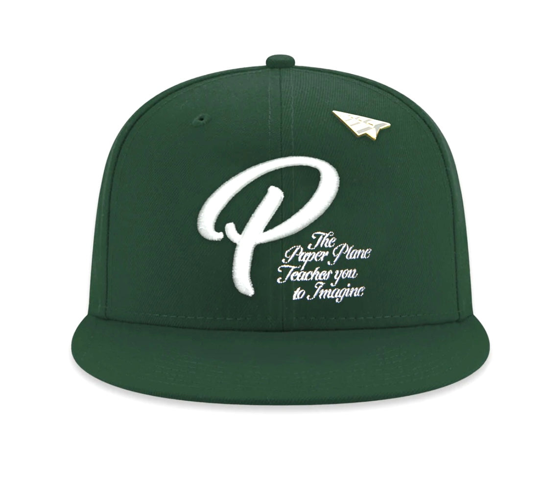 PAPER PLANES SCRIPTED MANTRA RETRO (GREEN) SNAPBACK