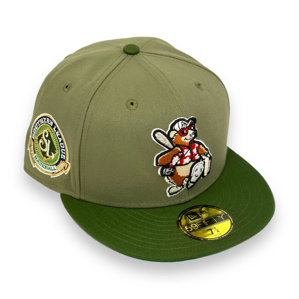 ASHEVILLE TOURIST (SOUTHERN LEAGUE) NEW ERA 59FIFTY FITTED ( GREEN UNDER VISOR)