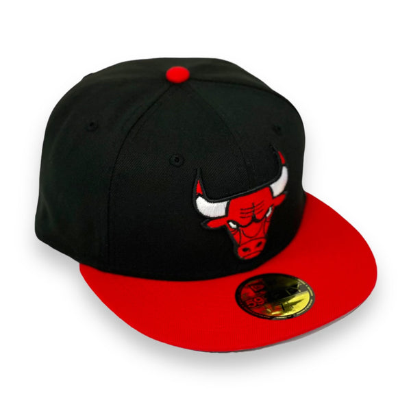 CHICAGO BULLS 2-TONE (BLACK/RED) 59FITY NEW ERA FITTED – 4ucaps.com