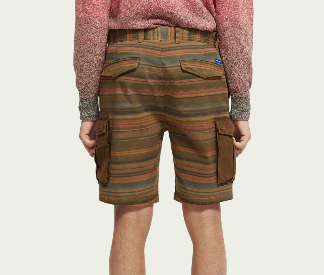 SCOTCH&SODA GARMENT-DYED CARGO SHORTS