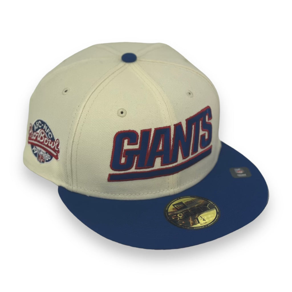 NEW YORK GIANTS (OFF-WHITE)(1986 PRO BOWL) NEW ERA 59FIFTY FITTED (RED UNDER VISOR)