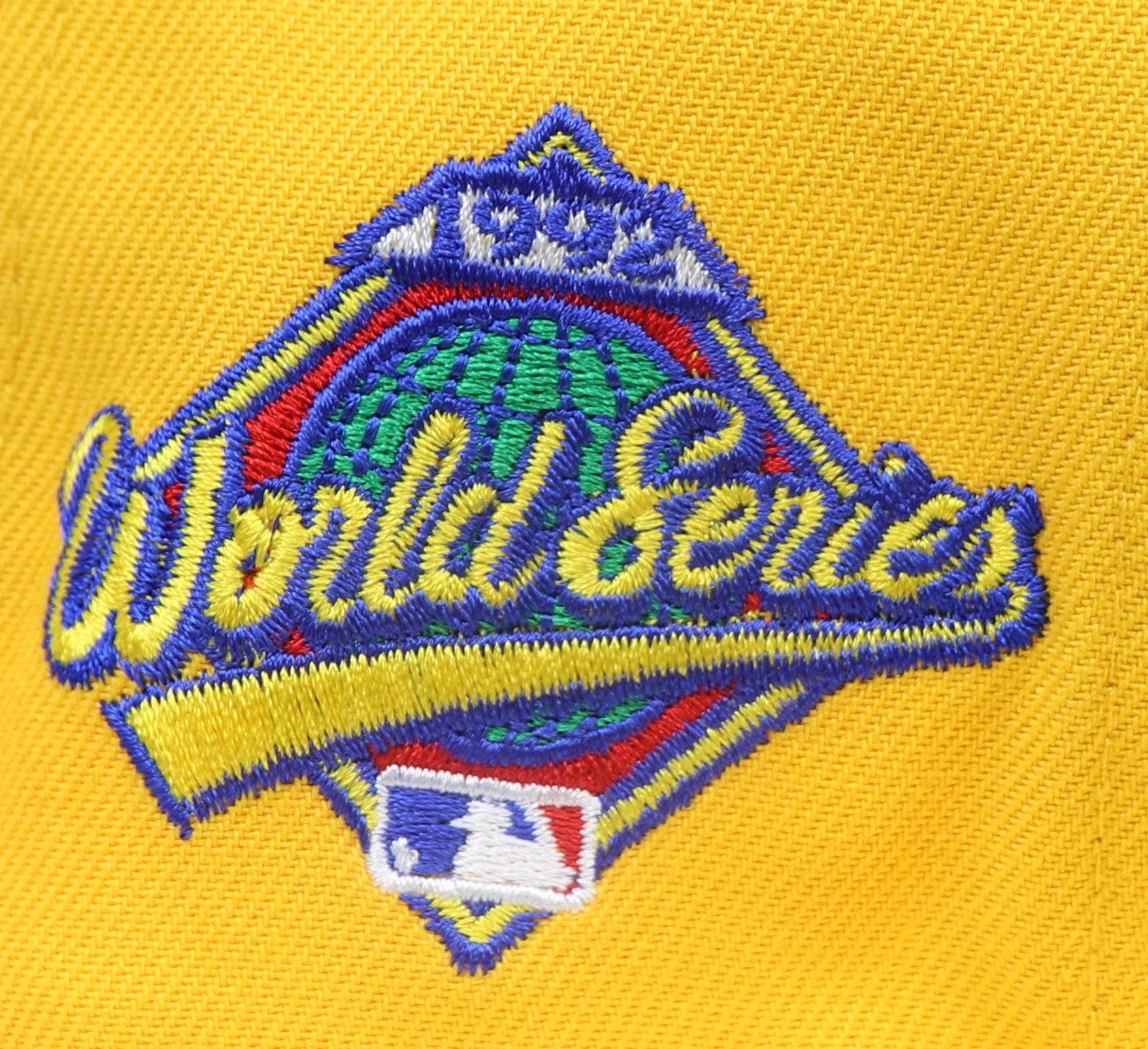 TORONTO BLUEJAYS (YELLOW) "1992 WORLDSERIES" NEW ERA 59FIFTY FITTED (VICE BLUE UNDER VISOR)