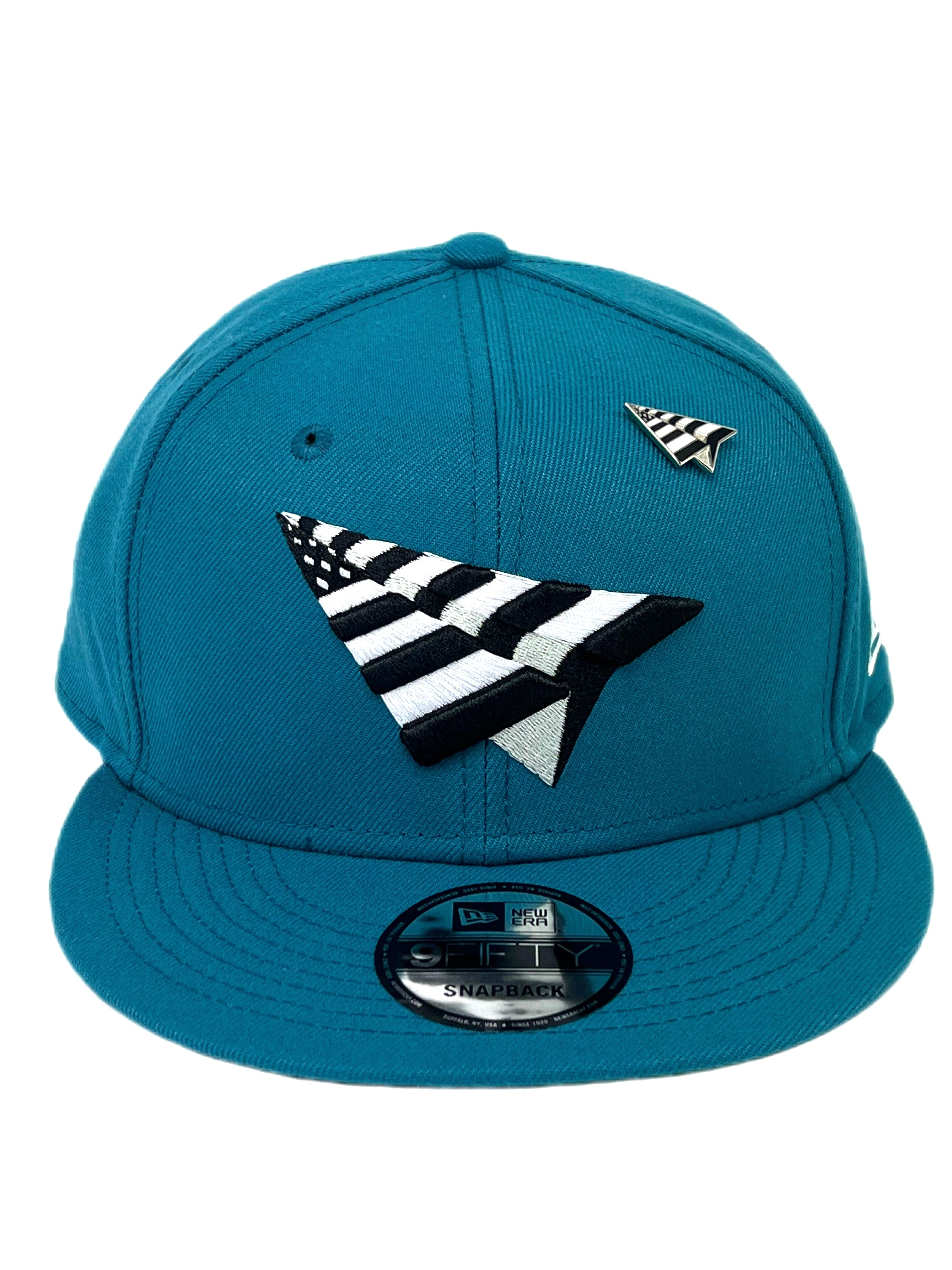 PAPER PLANES CLASSIC 9FIFTY (TEAL) CROWN SNAPBACK