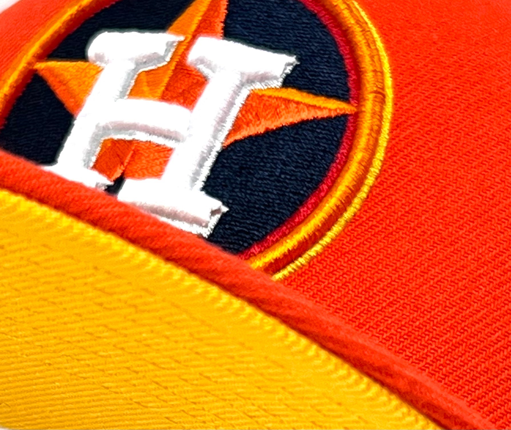 HOUSTON ASTROS (ORANGE) (45TH ANN) "1965-2010" NEW ERA 59FIFTY FITTED (YELLOW UNDER VISOR)