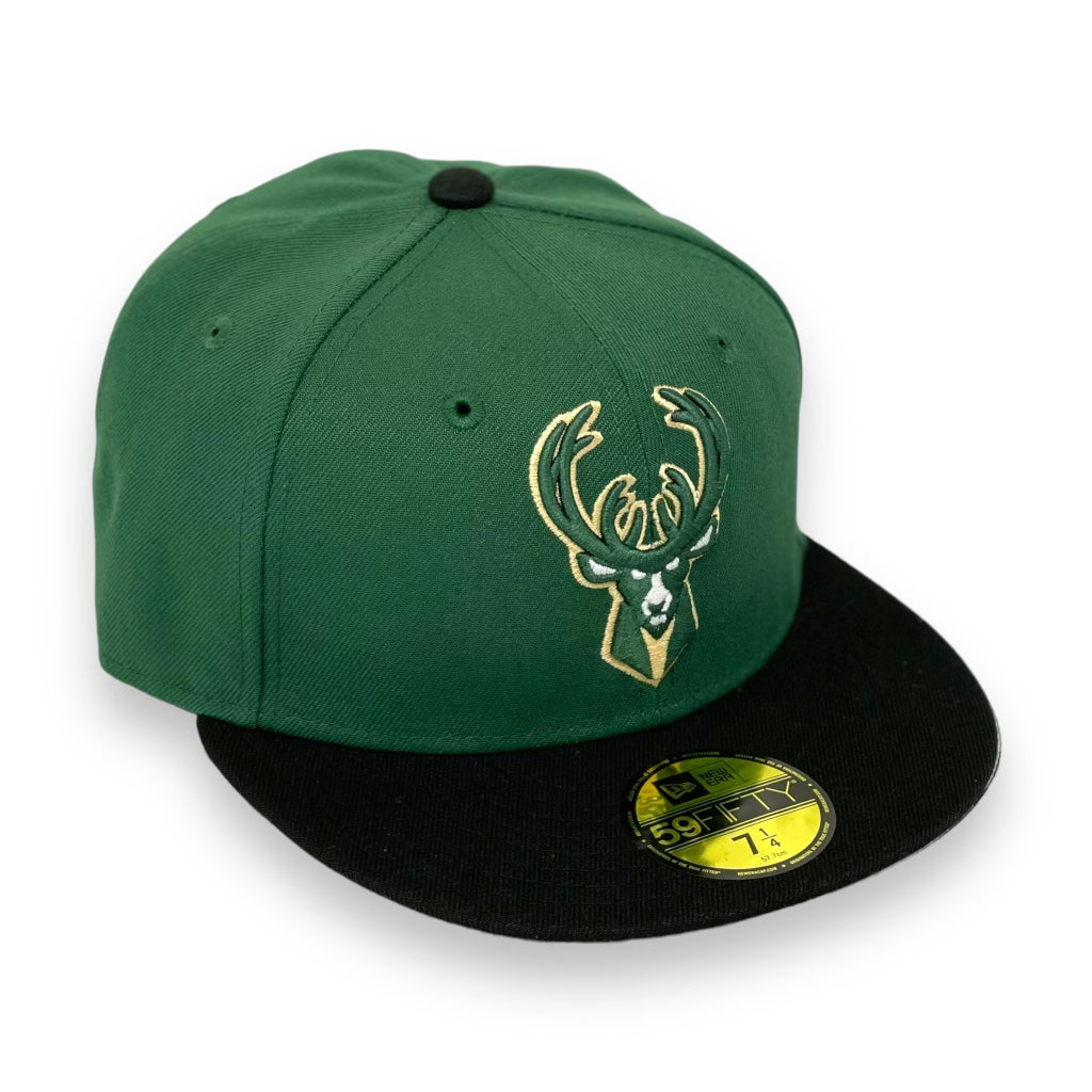 MILWAULKEE BUCKS 2-TONE [GREEN/BLK] 59FIFTY NEW ERA FITTED