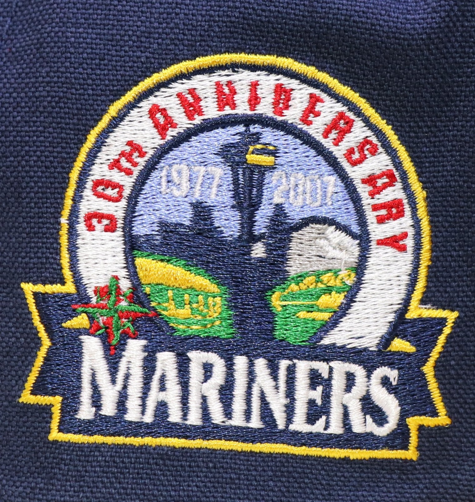 SEATTLE MARINERS (30TH ANNIVERSARY "1977-2007") NEW ERA 59FIFTY FITTED (GREEN UNDERVISOR)