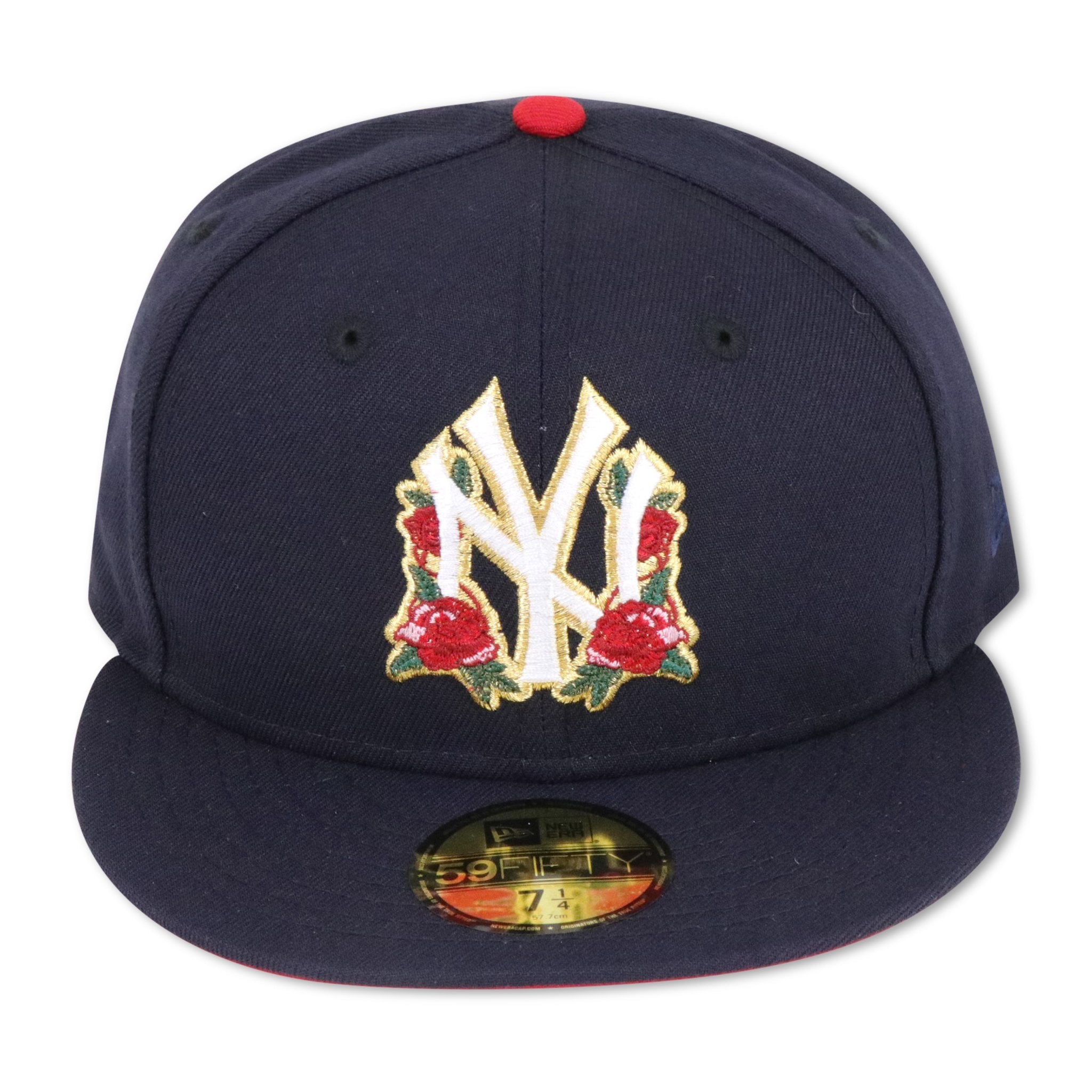 NEW YORK YANKEES "ROSE-LOGO" NEW ERA 59FIFTY FITTED (RED BOTTOM)