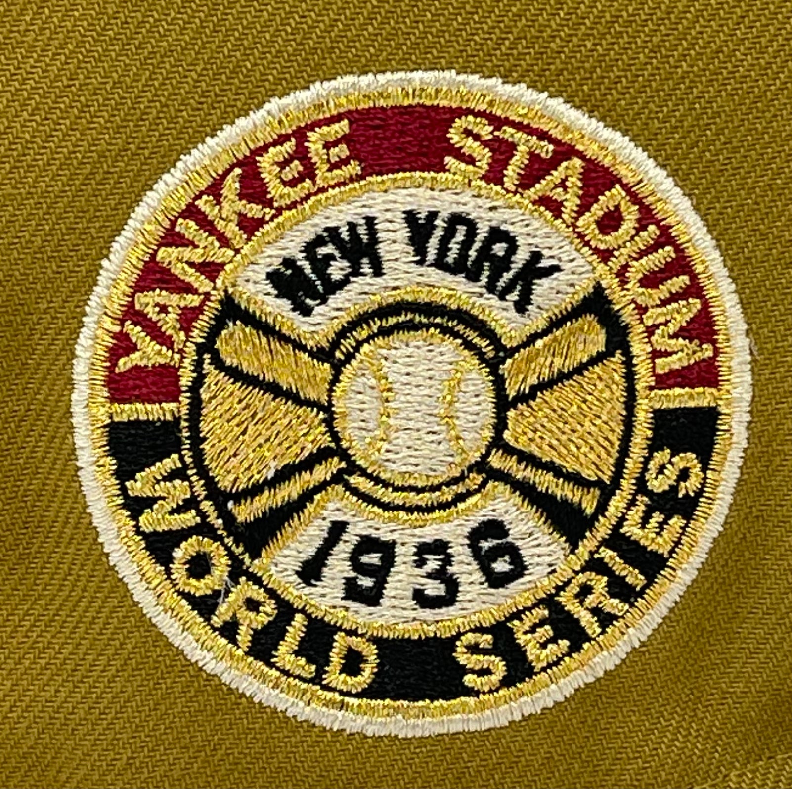 NEW YORK YANKEES (OLD GOLD) (1936 WORLD SERIES) NEW ERA 59FIFTY FITTED (RED UNDER VISOR)