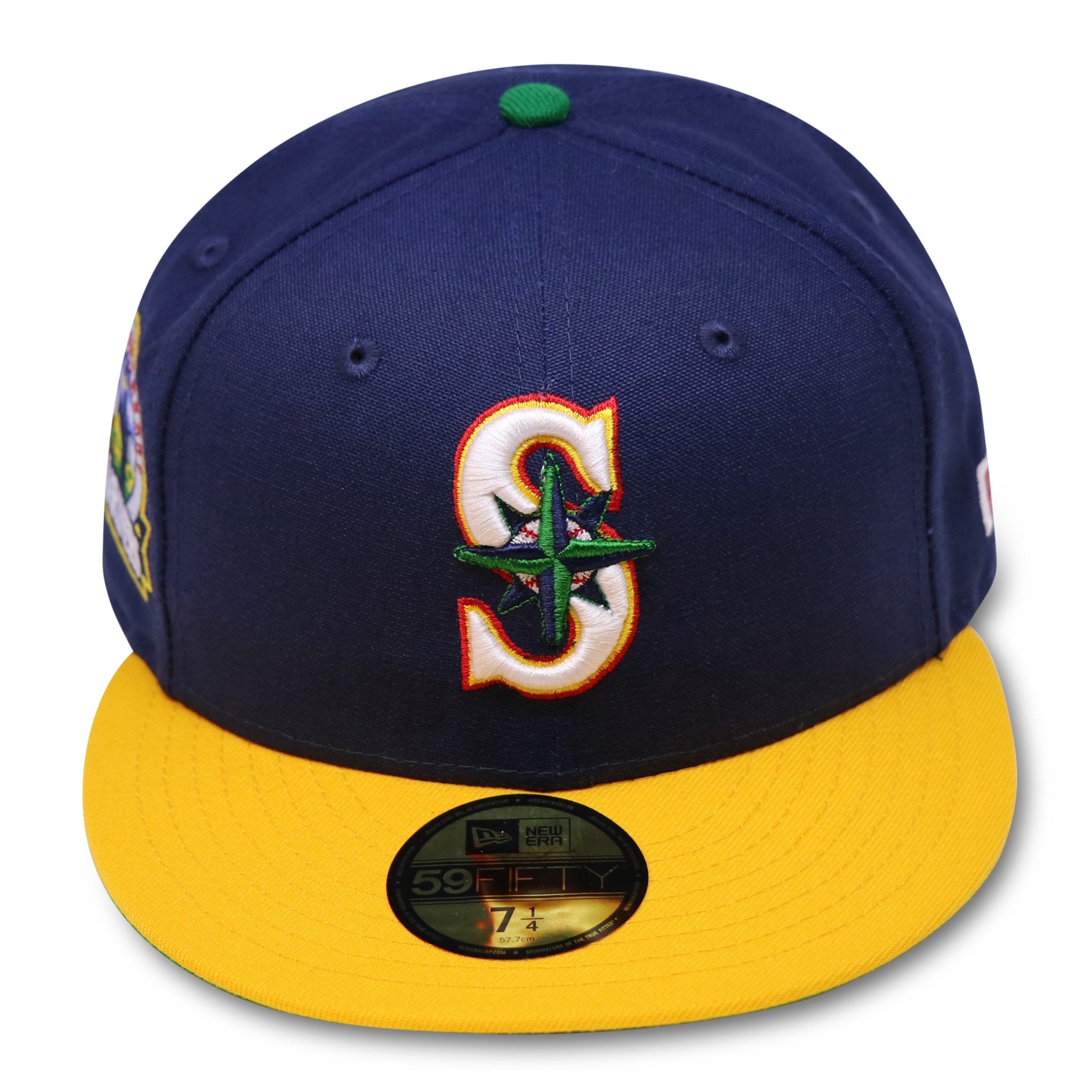 SEATTLE MARINERS (30TH ANNIVERSARY "1977-2007") NEW ERA 59FIFTY FITTED (GREEN UNDERVISOR)