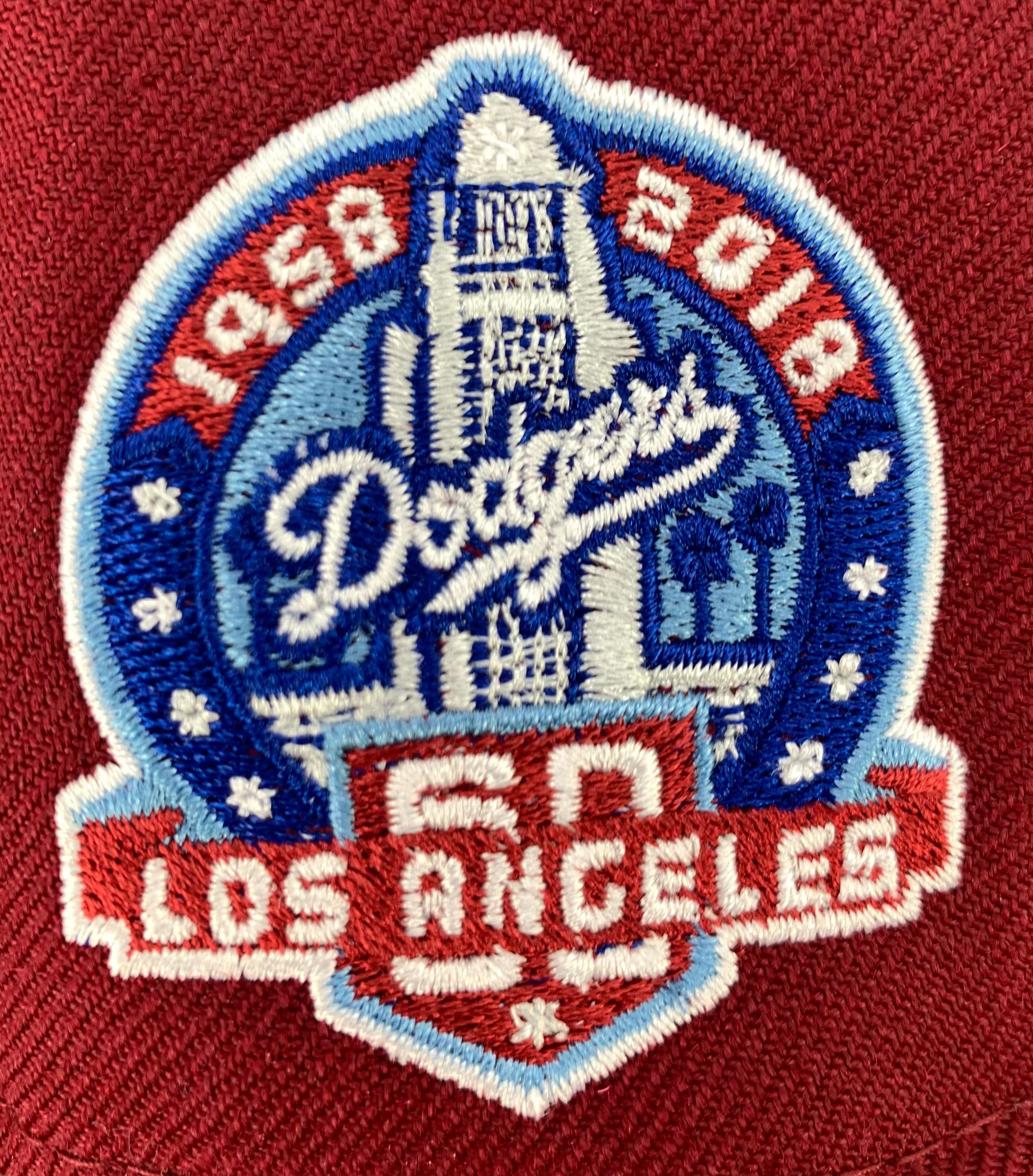 LOS ANGELES DODGERS "DR PEPPER" (60TH ANNIVERSARY) NEW ERA 59FIFTY FITTED (SKY BLUE UNDER VISOR) (S)