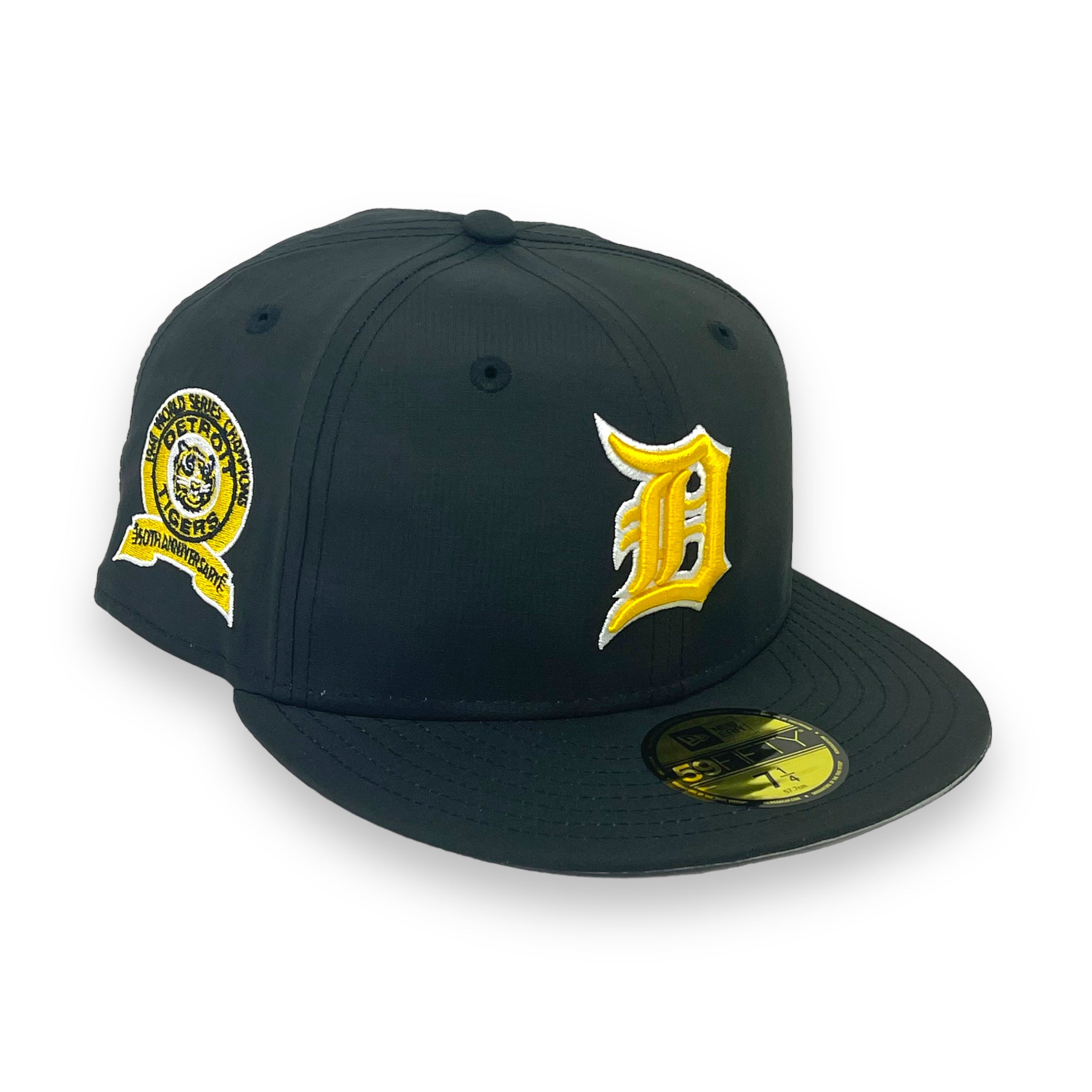 DETROIT TIGERS (BLACK NYLON) (50TH ANN) NEW ERA 59FIFTY FITTED