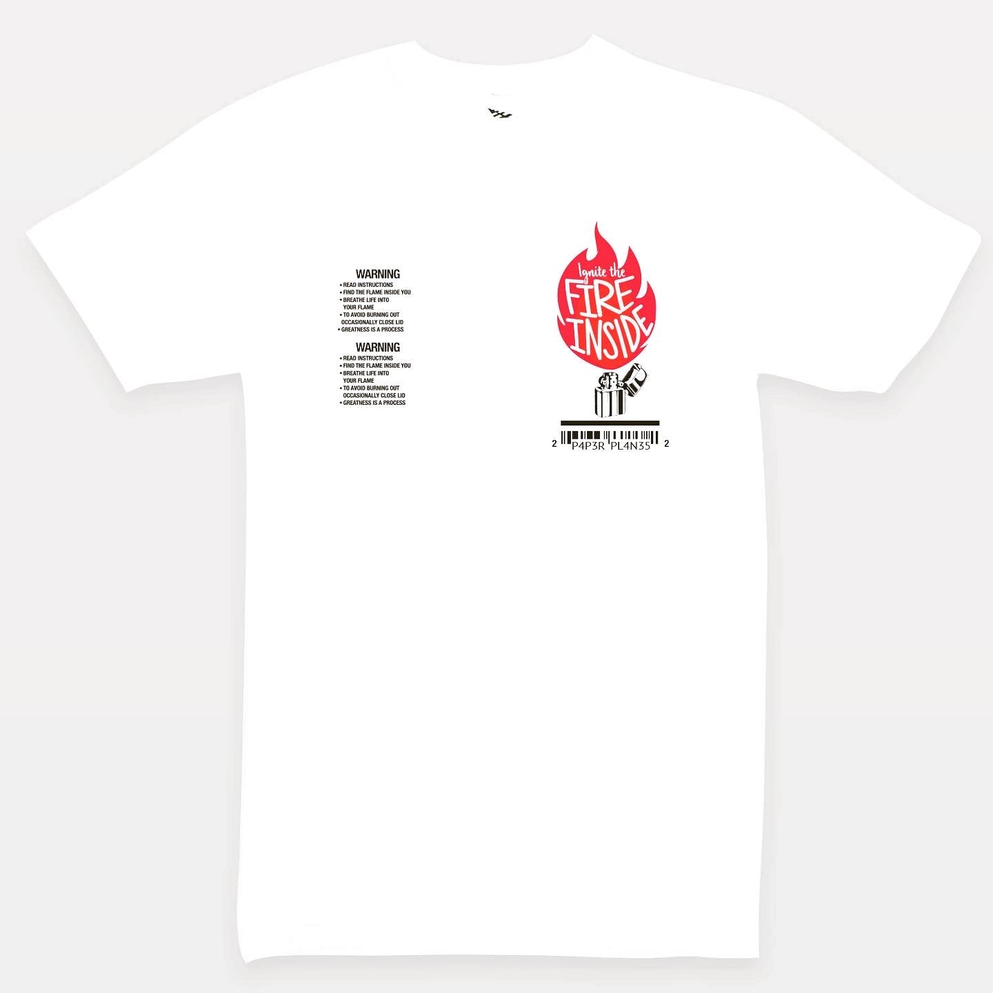 PAPER PLANES FIRE INSIDE OVERSIZED TEE