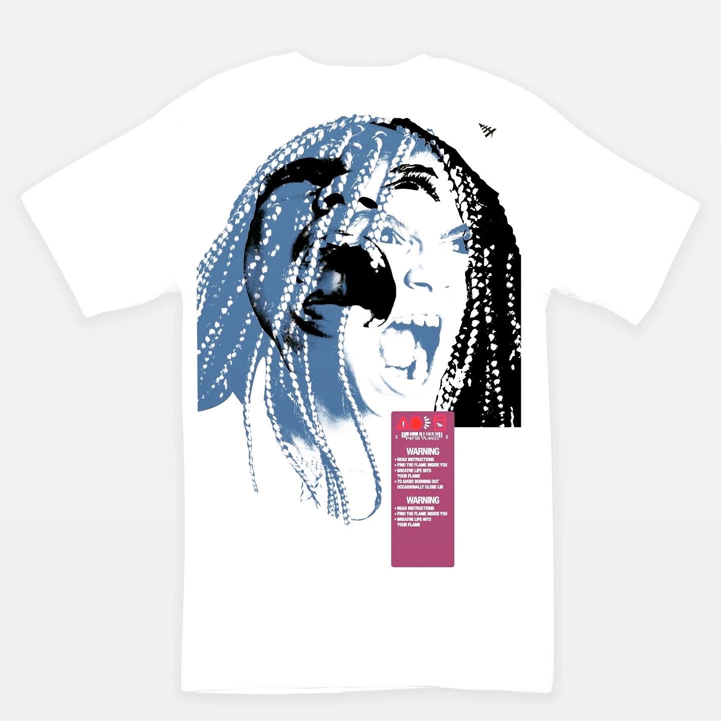 PAPER PLANES FIRE INSIDE OVERSIZED TEE