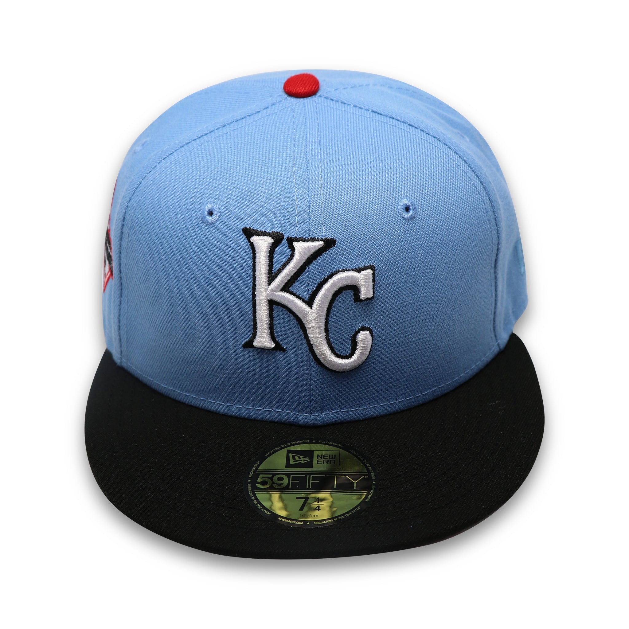 KANSAS CITY ROYALS "2015 CHAMPIONS" NEW ERA 59FIFTY FITTED (CEMENT UNDER VISOR)