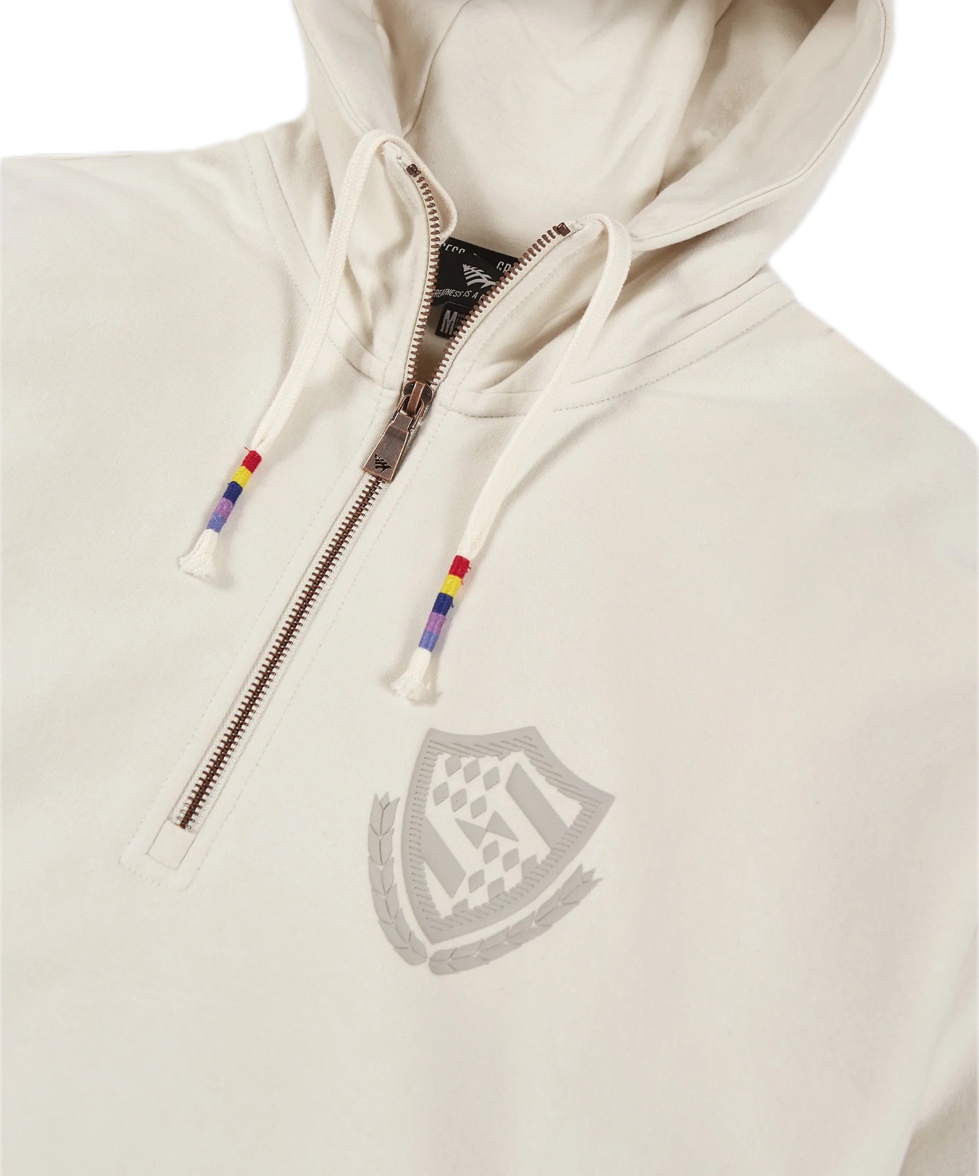 PAPER PLANES "COLLEGIATE SPECTRUM" HALF ZIP HOODIE VAPOR