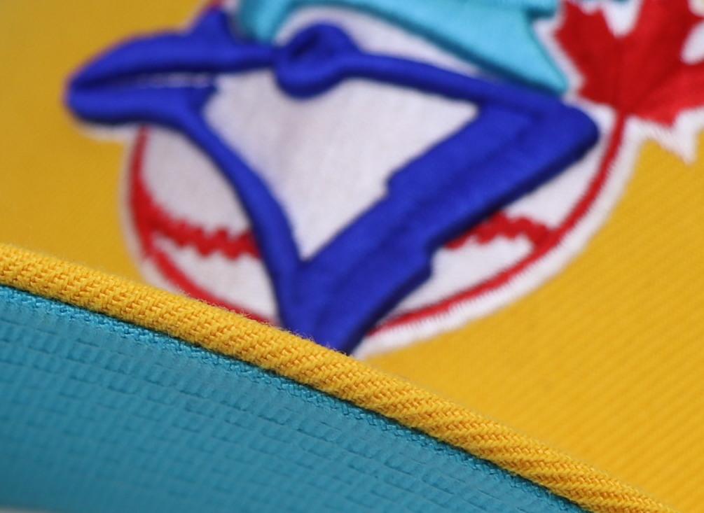 TORONTO BLUEJAYS (YELLOW) "1992 WORLDSERIES" NEW ERA 59FIFTY FITTED (VICE BLUE UNDER VISOR)